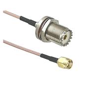 QSBVSO 1 PCS Rg316 Câble Uhf pl259 SO239 Compatible With SMA/UHF/BNC Connecteur de jack mâle et femelle Rf Pigtail Jumper 4inch ~ 10ft(Type 9-1Pcs,20inch (50CM))