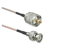 QSBVSO 1 PCS Rg316 Câble Uhf pl259 SO239 Compatible With SMA/UHF/BNC Connecteur de jack mâle et femelle Rf Pigtail Jumper 4inch ~ 10ft(Type 8-1Pcs,10FT (3M))
