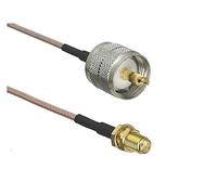 QSBVSO 1 PCS Rg316 Câble Uhf pl259 SO239 Compatible With SMA/UHF/BNC Connecteur de jack mâle et femelle Rf Pigtail Jumper 4inch ~ 10ft(Type 2-1Pcs,20inch (50CM))