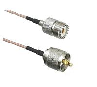 QSBVSO 1 PCS Rg316 Câble Uhf pl259 SO239 Compatible With SMA/UHF/BNC Connecteur de jack mâle et femelle Rf Pigtail Jumper 4inch ~ 10ft(Type 6-1Pcs,20inch (50CM))