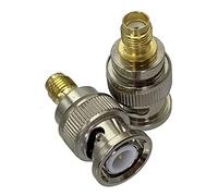 QSBVSO 1 pièces prise mâle BNC vers prise femelle SMA connecteur adaptateur Coaxial RF bornes de fil 50ohm(More than 50Pcs)