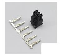 QSBVSO 10-100 Set 4.2mm Connecteur de Pitch 3901-2120 Pc Carte Graphique de l'ordinateur PCI-E GPU 6 PIN 5557 Boîtier Masculin avec bornes(6pin ATX,10Sets)