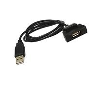 QSBVSO 150CM RCD510 RNS315 Câble d'extension arrière 4Pin Adaptateur d'entrée U Compatible avec Sko-da Oc-Tavia(60cm Male USB)