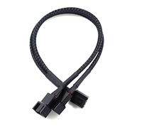 QSBVSO 1pcs / 2pcs / 5pcs 4 Broches Pwm Séparateur 4pin Pwm Femelle à 3/4 Broche Pwm Câble d'adaptateur Compatible with Ordinateur CPU Câble d'alimentation à Manches de Ventilateur de boîtier(1pcs)