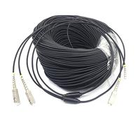 QSBVSO 200M 2Core LC SC ST FC SM MM OM1 OM2 OM3-300 2C SC/UPC-SC/UPC extérieur blindé LSZH câble de raccordement à fibres optiques(LC-LC G657A1 200M)