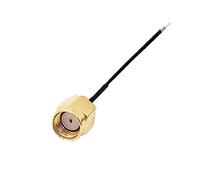 QSBVSO 2pcs 1.13mm Câble de cavalier RP SMA Connecteur masculaire mâle 0.1m0.2m0.3m0.5m1m(1m)