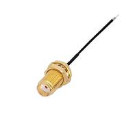 QSBVSO 2pcs 1.13mm Câble de cavalier SMA Connecteur femelle à tête unique 0.1m0.2m0.3m0.5m1m(0.5m)