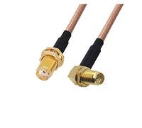 QSBVSO 2pcs / lot Rg178 Câble Kabel SMA Femme à SMA Adaptateur d'angle droit féminin Rf Câble Jumper COAXIA 0,1-2M(0.3m)