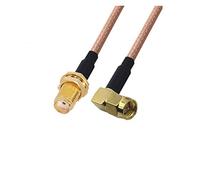 QSBVSO 2pcs / lot Rg178 Câble Kabel SMA Femme à SMA Adaptateur d'angle droit masculin Rf COAXIA CABLE DE JUMPER 0.1M0.3M0.5M1M2M(2m)