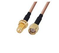 QSBVSO 2pcs Rg178 Câble Kabel RP SMA Femme à RP SMA Adaptateur mâle Rf COAXIA CUMPER CABLE(0.1m)