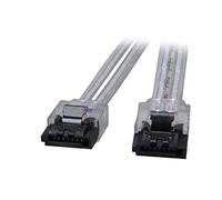 QSBVSO 6 Go 6GB / s SATA3 en série Données ATA Câble avec Verrouillage de loquet Compatible with Pc Ordinateur Portable SATA 3.0 SATAIIII 6 Gbps Disque Dur Disque de Disque Dur/SSD- Mèche(Silver)