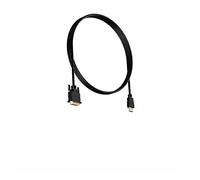 QSBVSO Adaptateur de câble vidéo - Mâle vers DVI mâle - Câble HDMI vers DVI 1080p for moniteurs LED LCD Haute résolution(0.3m)