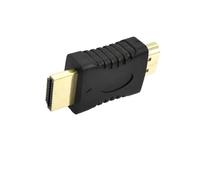 QSBVSO Adaptateur de connecteur HDMI- Câble Compatible 90 Angle d'angle de Coin Gauche vers Le Haut Male Extender Femelle, M~ni/Micro à HDMI Extension(HDMI M-M Coupler)