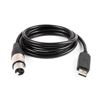 QSBVSO Adaptateur d'interface USB L Dmx512 Studio PC Contrôleur d'éclairage de scène Gradateur Compatible avec L Effet maître-Esclave L Panneau Plat(6ft,US)