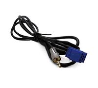 QSBVSO Câble Adaptateur Aux Compatible avec VW Pa-ssat B5 AU-DI CD PLA-YER 3.5MM Golden Jack 8pin vers câble d'entrée de Ligne Aux