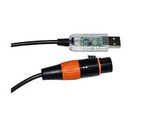 QSBVSO Câble convertisseur coloré FT-DI RS485 512 vers U 3 Broches 3P 512 XLR Femelle Compatible avec Le câble de contrôleur de scène QLC(3m,Color A)