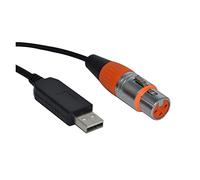 QSBVSO Câble convertisseur coloré FT-DI RS485 512 vers U 3 Broches 3P 512 XLR Femelle Compatible avec Le câble de contrôleur de scène QLC(1.8M,Color H)