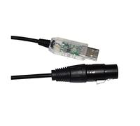 QSBVSO Câble convertisseur coloré FT-DI RS485 512 vers U 3 Broches 3P 512 XLR Femelle Compatible avec Le câble de contrôleur de scène QLC(5M,Color C)