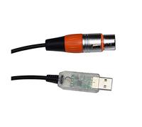 QSBVSO Câble convertisseur coloré FT-DI RS485 512 vers U 3 Broches 3P 512 XLR Femelle Compatible avec Le câble de contrôleur de scène QLC(3m,Color D)