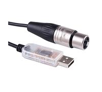 QSBVSO Câble convertisseur USB vers XLR FT232RL for luminaire et contrôle série(6FT)