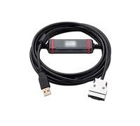 QSBVSO Câble de téléchargement U-CIF02 adapté Compatible avec Le câble de Programmation PLC série Om-Ron CPM1A/2A mis à Niveau CQM1-CIF02 U Port(FTDI Type)