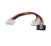 QSBVSO Câble d'extension mâle à 4 Broches de 8 Pouces Molex à 4 Broches avec 15 Broches SATA Câble de séparateur de Puissance Compatible with ATX 12V / 5V & Disque Dur HDD/SSD