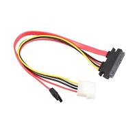 QSBVSO en-laboratoires SATA Données et Alimentation Câble Combo w/Pc C'est à dire/Pci Emplacement 2.5" HDD/SSD Support de Montage 2,5" à Pci Panneau arrière Adaptateur Disque Dur
