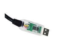 QSBVSO FT232RL U À RS485 CÂBLE DE Communication SÉRIE 4 CŒURS 4P U -RS485-WE-1800-BT VCC GND Data AB(8M,Transparent USB Case)