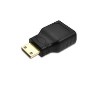QSBVSO HDTV Câble vidéo Audio, M~ni à Un Type HDMI- Cordon Compatible Compatible with PC GPU Caméra numérique de Carte Compatible with surveiller l'affichage 1080p-1,5 mètre(1M,Mini HDMI Adapter)