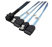 QSBVSO Interne 1 2G HD M~ni SAS sff-8643 à 4 x SATA Câble de Disque Dur,Haute DÉFINITION M~ni SAS Hôte/contrôleur à 4 SATA Cible/Fond de Panier(0.5m)