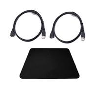 QSBVSO Le kit de câble comprend1. 5M USB 2.0 Câble d'extension, 1m 1080p HDMI- Câble Compatible, Pad de Souris Noir 250x210x1.5