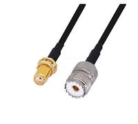 QSBVSO Lmr240 50-4 Câble Kabel RP SMA/SMA Mâle à Uhf pl259 Connecteur masculin et féminin LMR-240 Câble de saut de pigé coaxial RF faible RF(3m,SMAF-UHFF)