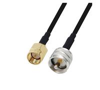 QSBVSO Lmr240 50-4 Câble Kabel RP SMA/SMA Mâle à Uhf pl259 Connecteur masculin et féminin LMR-240 Câble de saut de pigé coaxial RF faible RF(3m,SMAM-UHFM)