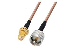QSBVSO Nouveau RG178 Câble Kabel SMA Femme à Uhf pl259 Adaptateur mâle Pigtail Coaxial RF Câble de cavalier 0.1m0.5m1m2m(2m)