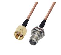 QSBVSO Nouveau RG178 Câble Kabel SMA Mâle à TNC Adaptateur femelle Câble de cavalier Coaxial RF 0.1m0.5m1m2m(0.3m)