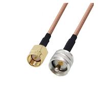 QSBVSO Nouveau RG178 Câble Kabel SMA Mâle à Uhf pl259 Adaptateur mâle Pigtail Coaxial RF Câble de cavalier 0.1m0.5m1m2m(1m)