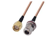 QSBVSO Nouvelle Rg178 Câble Kabel RP SMA Homme à n femelle adaptateur de cloison pigeonnier Câble de cavalier RF coaxial 0.1m0.5m1m2m(0.5m)