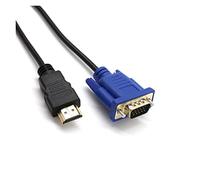 QSBVSO Qualité supérieure HDMI -Compatible à VGA Câble mâle à l'adaptateur vidéo de 1,8 m mâle Uniquement Compatible with Le Lecteur HD à HDTV