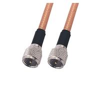 QSBVSO Rg142 Câble M~ni Uhf Mâle à M~ni Uhf Adaptateur de fiche mâle 50OHM Extension droite Coax Rg142 Câble de raccordement(0.1m)