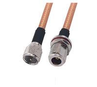 QSBVSO Rg142 Câble N noix de joint torique femelle à M~ni Uhf Adaptateur de fiche mâle 50OHM Extension droite Coax Rg142 Câble de raccordement(1m)