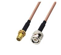 QSBVSO Rg178 Câble Kabel RP SMA Femme à Bnc Adaptateur mâle Pigtail Coaxial RF Câble Jumper 1M 2M(2m)