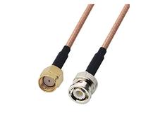 QSBVSO Rg178 Câble Kabel RP SMA Mâle à Bnc Adaptateur mâle Pigtail Coaxial RF Câble de cavalier 0.1m0.5m1m2m(0.1m)