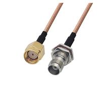 QSBVSO Rg178 Câble Kabel RP SMA Mâle à TNC Adaptateur femelle Pigtail Câble de cavalier Coaxial RF(0.5m)