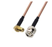 QSBVSO Rg178 Câble Kabel SMA Angle droit féminin à Bnc Adaptateur mâle Pigtail Câble de cavalier RF coaxial 1m2m(0.1m)