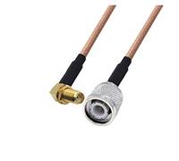 QSBVSO Rg178 Câble Kabel SMA Jack femelle angle droit à TNC Adaptateur mâle Pigtail Coaxial RF Câble de cavalier 0.1m0.5m1m2m(0.3m)