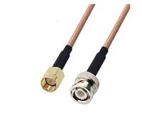 QSBVSO Rg178 Câble Kabel SMA Mâle à Bnc ADAPTATEUR HOMME CABLE COAXIAL RF CABLE DE JUMPER 0.1-2M(0.1m)