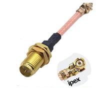 QSBVSO Rg178 Câble U.fl ipx ipex à RP-SMA/SMA Antenne de rallonge féminine mâle Rf Jumper du câble de la cochon(0.1m,4 RPSMAF-IPEX)