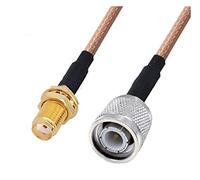 QSBVSO Rg316 Câble de raccordement Rpsma/sma à TNC Adaptateur mâle mâle et femelle 50ohm Nut Pigtail Rg316 Voleur droit Jumper coaxial(2m,1SMAF-TNCM)