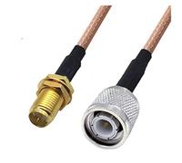 QSBVSO Rg316 Câble de raccordement Rpsma/sma à TNC Adaptateur mâle mâle et femelle 50ohm Nut Pigtail Rg316 Voleur droit Jumper coaxial(2m,9RPSMAF-TNCM)