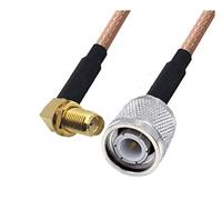 QSBVSO Rg316 Câble de raccordement Rpsma/sma à TNC Adaptateur mâle mâle et femelle 50ohm Nut Pigtail Rg316 Voleur droit Jumper coaxial(2m,4SMAF-TNCM)